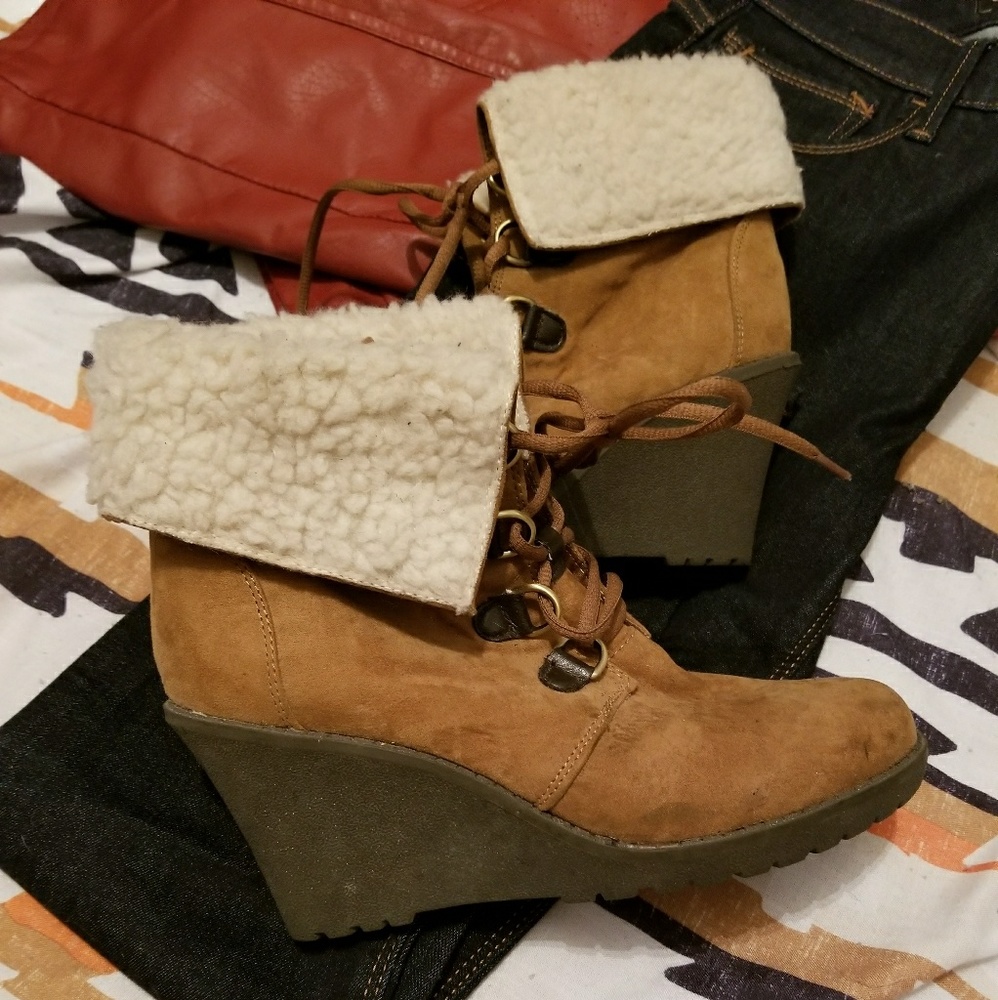 Route 66 wedge booties